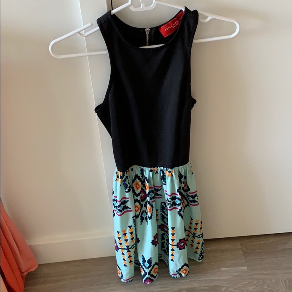 Tropical mini dress